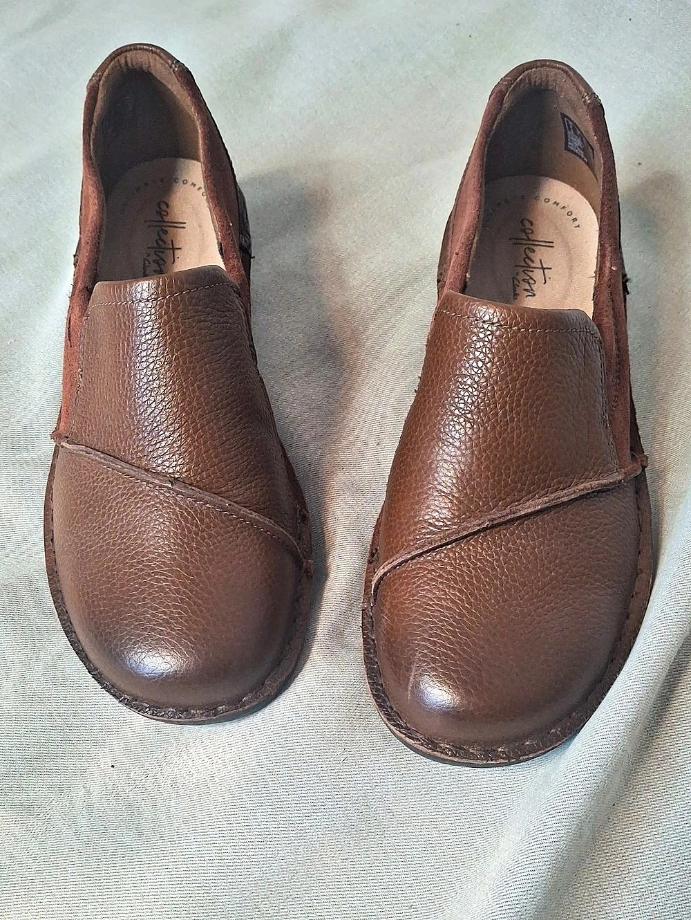 Clarks Michela Opal Brown Slip-On Shoes US 8.5 M